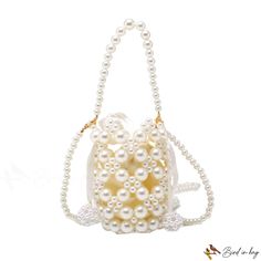 Bird in Bag - Bag female design new pearl handbag fashion pearl shoulder bag cross bag Trendy Clutch Bag With Pearl Handle, Elegant Large Capacity Shoulder Bag For Gift, Elegant Large Capacity Shoulder Bag As Gift, Cream Bucket Bag With Pearl Handle, Trendy Shopping Shoulder Bag With Pearl Handle, Trendy Tote Shoulder Bag With Pearl Handle, Trendy Pearl Handle Shoulder Bag For Shopping, Trendy Shoulder Bag With Pearl Handle For Shopping, Trendy White Evening Bucket Bag