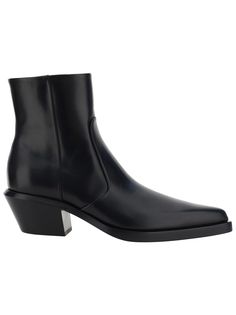 100% Leather | Off-White Men's Black Texan Ankle Boot | SS23 Off White Boots, Mens Heeled Boots, Heels Boots Outfit, Chelsea Boots Heel, Chelsea Boots Men Outfit, Boots Men Outfit, Men In Heels, Italian Fashion Brands, Ankle Boots Men