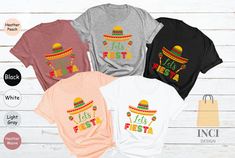 Let's Fiesta Shirt, Fiesta Bachelorette, Margarita Shirt, Bridal Party Shirt, Bachelorette Party Shirt, My Final Fiesta Bachelorette T-shirt  - Please Check All Photos for Details -  Due to monitor differences, actual colors may vary slightly from what appears online - I'm working with different brands based on the availability. Different styles of shirts may have different shades of same color due to different manufacturer brands. If you have a preferred brand, please let me know. -----  DESIGN Multicolor Party Tops For Festivals, Multicolor Tops For Party And Festivals, Fitted Casual Top For Festive Occasions, Fitted Casual Tops For Fiesta, Casual Fitted Tops For Fiesta, Fun Short Sleeve Tops For Cinco De Mayo, Festival Fitted Crew Neck Tops, Fun Multicolor Tops For Cinco De Mayo, Casual Festive Tops For Festivals