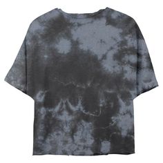 a black and grey tie dye t - shirt