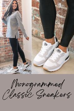 These lightweight Personalized Classic Sneakers are sure to finish off your go-to casual look! Featuring gray detailing and black faux suede, these casual, comfortable, and fashionable sneakers will quickly become one of your favorites to wear! Sporty Sneakers With Contrast Sole For Fall, Sporty Sneakers With Perforated Toe Box For Fall, White Everyday Sneakers For Fall, Fall Sports Sneakers With Contrast Sole, White Everyday Sneakers, Leopard Sneakers, Marley Lilly, Color Block Design, Into The Wild