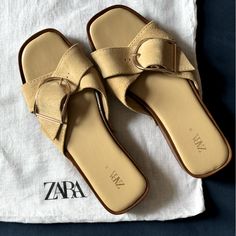 Zara Sandals, Wooden Platform, Suede Stripe And Metal Buckle. New, Without Tag. Size 39. Adjustable Stripe. Never Worn, No Tag Zara Sandals, Wooden Wedges, Suede Sandals, Zara Shoes, Metal Buckles, Women's Shoes Sandals, Shoes Sandals, Wedges, Zara