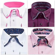 Top Rated MENS OXFORD SHIRT SMART CASUAL DOUBLE CONSTRAST COLLAR LONGSLEEVEE, Mens Shirts Cotton Shirt With Contrast Collar Long Sleeve, Cotton Shirt With Contrast Collar And Long Sleeves, Fitted Shirt With Contrast Collar, Semi-formal Shirt With Striped Collar, Semi-formal Long Sleeve Shirt With Striped Collar, Semi-formal Long-sleeved Shirt With Striped Collar, Business Dress Shirt With Striped Collar And Long Sleeves, Business Dress Shirt With Striped Collar, Business Long Sleeve Dress Shirt With Striped Collar