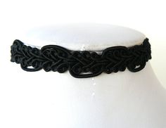 Black Lace Choker  A plain black choker made from pretty, lacy trim material… Handmade Adjustable Gothic Choker, Adjustable Black Gothic Choker, Handmade Black Gothic Choker, Handmade Punk Black Choker, Handmade Black Punk Choker, Black Lace Choker, Jewelry Victorian, Choker Black, Lace Choker