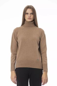 Baldinini Trend Beige Wool Women Women's Sweater Haute Couture Brands, Women Turtleneck, Turtleneck Style, Sweater Turtleneck, Cashmere Fabric, Cashmere Color, Sweater Trends, Womens Turtleneck, Cashmere Turtleneck