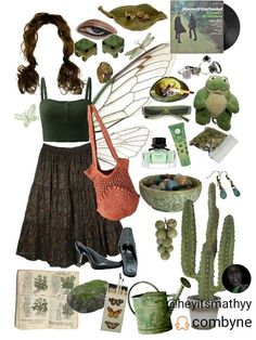 Earthcore Outfits Aesthetic, Forest Fairy Aesthetic Outfit, Forest Fairy Aesthetic Clothes, Vintage Fairy Aesthetic, Fairy Aesthetic Clothes, Librarian Core, Forest Fairy Aesthetic, Grunge Hippie