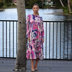 This Very Classy And Elegant Midi Dress Can Be Worn As A Robe Or Dress Depending On Your Occasion Or Mood. The A-Line Silhouette Flatters Most Body Types. Sizing: S, M, L, Xl, 1x, 2x, 3x Fabric Content: 100% Polyester Origin: Made In Usa Washing Instructions: Machine Washable Pink Printed A-line Maxi Dress, Purple Printed Long Sleeve Dress, Purple Long Sleeve Printed Dress, Pink A-line Printed Midi Dress, Pink A-line Midi Dress With Print, Purple Floral Print Long Sleeve Midi Dress, Purple Long Sleeve Floral Print Midi Dress, Purple Long Sleeve Midi Dress With Floral Print, Modest Midi Dress