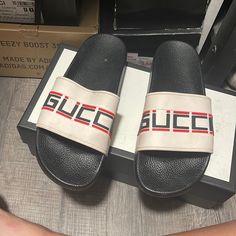 Gucci Flip Flops. Womens 10 Used For Two Summers ! Great Shoe Super Comfy! Gucci Flip Flops, Flip Flop Sandals, Orange Black, Women's Shoes Sandals, Flip Flops, Shoes Sandals, Size 10, Womens Sizes, Gucci