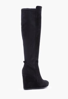 ShoeDazzle Black Caviar female Fashion >> Shoes >> Boots & Booties >> Over the Knee Faux Suede regular Claire Wedge Boot Wide Width Boots, Fashion Shoes Boots, Wide Width Shoes, Wide Calf Boots, Black Caviar, Fashion Group, Calf Boots, Shoe Dazzle, Female Fashion