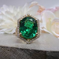 🐕 Big deals! Oval shaped emerald and diamond statement ring, Unique handmade vintage emerald ring, May birthstone wedding ring, Art Deco emerald, #5175 only at $1303.00 Hurry. #UniqueRing #HandmadeVintage #PromiseRing #WeddingRing #DiamondRing #OvalShaped #MayBirthstone #EmeraldRing #ArtDeco #StatementRing Oval Shaped Emerald Ring, Vintage Oval Emerald Ring, Birthstone Wedding Ring, Vintage Emerald Ring, Green Engagement Rings, Statement Rings Unique, Colombian Emerald Ring, Wedding Ring Art, Art Deco Emerald