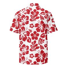 Say Aloha to your favorite new classic Hawaiian print short sleeve shirt from Extremely Stoked! These super sweet aloha shirts exudes coolness both in terms of style and material. The lightweight fabric keeps you cool while the moisture-wicking technology and UPF50+ protection ensure your comfort. Want to rock a classic Hawaiian look? Wear it loose and untucked, or size down for a tighter fit! This shirt is unisex and can be worn by men or women.Perfect for casual wear, beach days, luaus and Haw Printed Relaxed Fit Hawaiian Shirt, Printed Relaxed Fit Hawaiian Shirt Short Sleeve, Casual Printed Short Sleeve Camp Shirt, Hawaiian Printed Relaxed Fit Shirt, White Cotton Hibiscus Print Shirt, Short Sleeve Printed Shirt For Beach, White Cotton Shirt With Hibiscus Print, White Floral Print Beach Shirt, White Short Sleeve Shirt For Beach