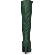 These women's stiletto-heel knee-high boots feature a pointy toe, high heels, and a soft faux leather upper that acts as a great versatile style. They are finished with the cushioned insole, the soft interior lining, and the side zipper closure for easy on and off. Add a touch of style to your daily outfits to keep your legs looking long and attractive, and meanwhile to keep you warm in this season. Fitted Heeled Boots With Zipper And Pointed Toe, Wide Calf Pointed Toe Knee-high Boots With Zipper, Winter Knee-high Boots With Padded Heel And Pointed Toe, Fitted Knee-high Synthetic Heeled Boots, Fitted High Heel Boots With Zipper Closure, Office Heels With Zipper Closure And Pointed Toe, Chic Tall Knee-high Boots For Party, Office Pointed Toe Heels With Zipper Closure, Winter Knee-high Boots With Zipper And Pointed Toe