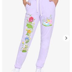 Disney Alice In Wonderland Lavender Sweatpants. Juniors Sizes With Drawstring And Pockets. Retails For $44.90 Loungewear Sweatpants, Disney Pants, Tie Dye Sweatpants, Disney Alice In Wonderland, Black Jogger Pants, Retro Pants, Cozy Lounge, Sweat Joggers, Drawstring Jogger