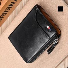 Color: BLACK Block 13, Rfid Blocking Wallet, Dark Color, Stay True, At Last, Card Holders, Dark Colors, High Quality Leather, The Vintage