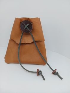 Leather Coin Purse With Snap Closure As Gift, Leather Coin Purse With Snap Closure For Gift, Brown Bags With Snap Closure For Gift, Adjustable Leather Pouch Bag, Handmade Brown Pouch For Everyday Use, Handmade Brown Coin Purse Pouch, Brown Leather Pouch As Gift, Brown Soft Leather Coin Purse As Gift, Brown Soft Leather Coin Purse Gift