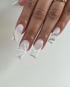 Unique Acrylic Nails, Short Acrylic Nails Designs, Square Acrylic Nails, Luxury Nails, Best Acrylic Nails