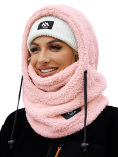 PRICES MAY VARY. Windproof Balaclava: This product can be worn as a neck warmer, half mask or a full balaclava for the best cold weather protection, so don't hesitate to get one fleece balaclava and choose your way to wear it. Soft Material: The wind-resistant ski mask for men and women is made of soft and stretchable fleece, that is lightweight and comfotable. In addition, it is breathable enough so you can breathe freely when wear the fleece mask. Adjustable Design: This balaclava women is equipped with 2 black knit strings to easily adjust a half face or full face cover. In addition, it can make the ski mask fit more closely to your head, enhancing wind and snow protection. Suitable Occasions: This face mask is perfect for many outdoor activities, such as snowboarding, hiking, camping, Joululahjat Diy, Fleece Balaclava, Winter Face Mask, Cold Weather Hats, Wrinkled Clothes, Winter Face, Mask For Men, Half Mask, Hats And Caps