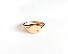 14K Diamond Chevalier ring, Solid Gold Signet ring, Gold Pinky ring, Rose gold chevalier ring, Women's Pinky ring, Woman signet ring, 9K Classic 14k Gold Star Shaped Signet Ring, Classic Star Shaped Signet Ring With Polished Finish, Star Shaped Signet Ring With Polished Finish For Anniversary, Classic Star-shaped Signet Ring With Polished Finish, Star-shaped Signet Ring With Polished Finish For Anniversary, Star-shaped Polished Signet Ring For Anniversary, Classic Polished Star Shaped Signet Ring, Star-shaped Polished Finish Signet Ring For Anniversary, Elegant 14k Gold Star-shaped Signet Ring