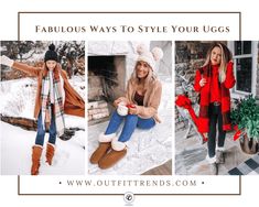 Uggs Outfit Winter, Outfit With Uggs, Slippers Outfit, Ugg Boots Outfit, Engagement Photo Outfits Fall, University Outfit, Uggs Outfit, Outfit Trends, Cute Fall Outfits