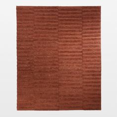 a brown rug with vertical stripes on it