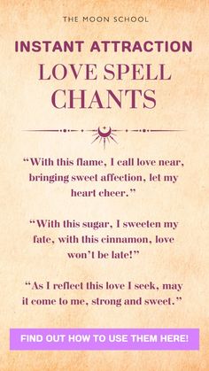 the moon school instant attraction love spell chart