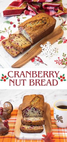 Quick Cranberry Pecan Bread Cranberry Pecan Bread, Holiday Breads, Cranberry Nut Bread, Fresh Cranberry Recipes, Easy Quick Bread, Pecan Bread, Nut Bread Recipe, Cranberry Relish, Thanksgiving Recipe