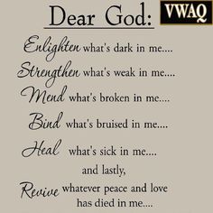 the poem dear god written in black ink