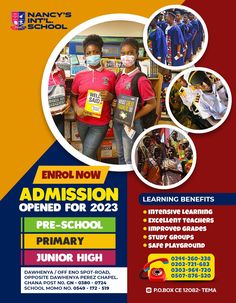 an advertisement for the school's upcoming program, which is being held in march