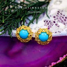 Turquoise Earrings Vintage Turquoise Stud Earrings Gold Filigree Flower Turquoise Earrings Turquoise Drop Earrings Boho Turquoise Jewelry Round Gift Box: https://www.etsy.com/uk/listing/1727299749/add-on-products-grey-green-and-claret?ref=listings_manager_table Cherished Moments Collection: Perfect for celebrating Christmas, birthdays, graduations, weddings, showers, baptisms, anniversaries, parties, and communions. Timeless Bonds Series: Express your love to your girlfriend, partner, wife, daug Elegant Turquoise Flower Earrings Nickel Free, Elegant Turquoise Nickel-free Flower Earrings, Turquoise Clip-on Round Jewelry, Turquoise Round Clip-on Jewelry, Turquoise Clip-on Jewelry For Gift, Turquoise Clip-on Jewelry Gift, Turquoise Clip-on Round Earrings, Turquoise Clip-on Earrings As Gift, Flower Turquoise