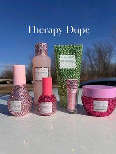 Bedazzled Skincare And Makeup, Bedazzled Bottle, Preppy Skincare