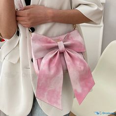 OrcaJump - Premium PU Leather Bow Knot Messenger Bag - Stylish Brown and Purple - Available in 4 Vibrant Colors Pink Shoulder Bag With Bow For Everyday Use, Pink Shoulder Bag With Bow, Pink Bow Bag For Daily Use, Brown Home Decor, Leather Bow, Bow Knot, Leather Bows, Dream Closet, Messenger Bag