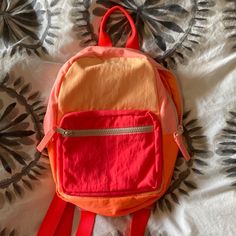 New Without Tags In Perfect Condition. Kids Mini Backpack, But Can Also Fit A Petite Adult. Red School Backpack With Zipper Closure, Trendy Red Backpack For Back To School, Functional Orange Backpack For School, Cute Red Backpack With Adjustable Strap, Cute Red Backpack For School, Pink Summer Backpack With Zipper Closure, Red School Backpack Softback, Red Backpack With Adjustable Strap For Back To School, Cute Red School Backpack