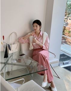 Pink Casual Outfit, Pink Outfit Casual, Yacht Vacation, Celana Kargo, Campus Outfit, Barbie Core, Korean Fashion Outfits, Outfit Korean, Korean Casual Outfits