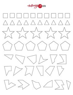 an arrow pattern is shown in the shape of arrows, which have been cut out to make