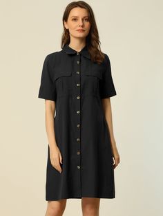 Shop Allegra K for summer safari dress collared button down cotton belted shirtdress you are looking for, get more women's dresses for yourelf. Order now! Free Returns!