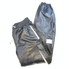 Material: LambskinStyle: Straight CutColor: Black Mens Leather Pants, Cargo Joggers, Mens Leather, Leather Men, Leather Pants, Boutique, Pants, Leather, Black