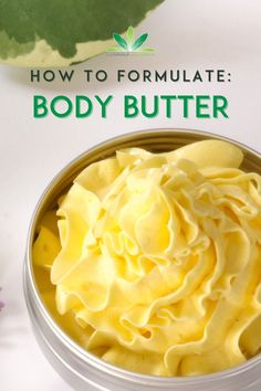 Mini training: Simple whipped body butter. 🌿 We'll show how to formulate a natural body butter using botanical ingredients. Body butters are easy to formulate and can be tailored to suit different skin types, climates and preferences. Different Skin Types, Natural Body Butter, Homemade Lotion