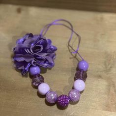 Hand Beaded By Me And Tested For Saftey Adjustable Sliding String For All Sizes Of Child Bubblegum Necklace, Kids Accessories Jewelry, Hand Beading, Bubble Gum, Kids Accessories, Color Purple, Jewelry Accessories, Projects To Try, Kids Shop