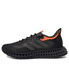 adidas 4DFWD 2 'Carbon Impact Orange' GZ6943 (SNKR/Cozy/Breathable) Adidas 4dfwd, Stylish Sneakers, Perfect Pair, Black Pink, Adidas, Orange, Black