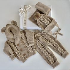 This olive beige set of four is knitted of high quality soft merino wool! Pants, hooded double-breasted jacket, pom pom hat and scarf - knitted with a beautiful pattern, ideal suit for a boy and for a girl! Care instruction: - Hand wash in soapy cold water 30* - Do not bleach - Dry on a flat surface - Low steam ironing Thank you for visit my shop! Knit Baby Pants, Scarf Knitted, Baby Knitwear, Knitted Jacket, Kid Fashion, Toddler Hat, Handmade Beauty Products, Knitted Baby