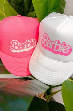 Our Barbie Trucker Hat is totally on trend and the perfect accessory for your next girls trip! Comfy and adjustable with snapback closure. Available in pink and white. Cricut Projects Easy, A T, Comfy Sweaters, Trucker Hats, Girls Trip, Cricut Projects, Pink And White, Shopping List, Final Sale