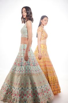 A silk lehenga with zardozi, sequins, and resham embroidery paired with a matching blouse and net dupatta with a floral border From Chamee and Palak The Wedding Edit collectionDELIVERY TIMEPlease allow 8-12 weeks for your outfit to arrive.FABRIC DETAILSSilk And NetProfessional cleaning only. Bollywood Embroidered Sets For Reception, Bollywood Style Embroidered Reception Sets, Pista Green Chanderi Choli With Intricate Embroidery, Intricate Embroidered Pista Green Chanderi Choli, Silk Sets With Multicolor Embroidery For Wedding, Pista Green Raw Silk Choli With Intricate Embroidery, Semi-stitched Multicolor Embroidery Anarkali Set For Reception, Raw Silk Sets With Intricate Embroidery For Reception, Reception Raw Silk Set With Intricate Embroidery