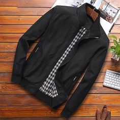 Season:Autumn,Spring; Fabric:Polyester; Gender:Men's; Style:Casual,Fashion; Occasion:Daily,Business; Outerwear Length:Regular; Placket:Zipper; Function:Windproof; Pattern:Plain; Design:Pocket; Neckline:Stand Collar; Outerwear Type:Jacket,Lightweight Jacket; Listing Date:07/28/2023; Bust:; Length:; Shoulder Width:; Sleeve: Green Khaki Jacket, Plain Fashion, Mode Mantel, Slim Fit Coat, Mens Lightweight Jacket, Business Jacket, Tactical Jacket, Casual Outwear, Stand Collar Jackets