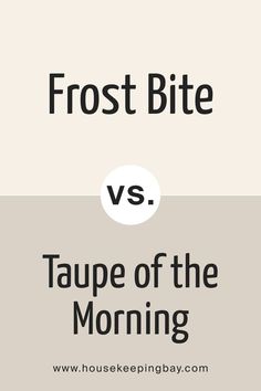 SW 9505 Frost Bite vs. SW 9590 Taupe of the Morning Sw Taupe Of The Morning, Taupe Of The Morning, Money Pit, Pole Barn Homes, Living Room Paint