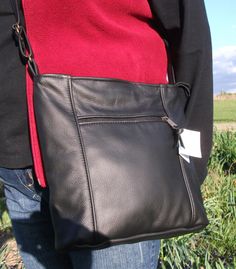 Large Emily style  Made in the USA by thepursepeddlers on Etsy, $75.00 Fall Crossbody Shoulder Bag With Leather Backing, Fall Leather Crossbody Shoulder Bag, Fall Leather Backing Crossbody Shoulder Bag, Fall Leather Back Crossbody Shoulder Bag, Fall Black Bags With Leather Lining, Black Leather Lined Bags For Fall, Black Leather-lined Bags For Fall, Black Leather Lined Crossbody Shoulder Bag, Fall Black Leather Lined Shoulder Bag