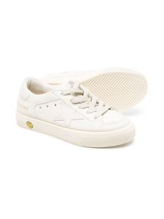 Off-white calf leather sneakers, round toe, signature star patch to the sides, front lace-up fastening, perforated detailing, flat rubber soleComposition: Calf Leather, 100% Goose Sneakers, Shoes Stand, Golden Goose Sneakers, Golden Goose Shoes, Kenzo Kids, Goat Leather, Stella Mccartney Kids, Gorgeous Bags, Golden Goose