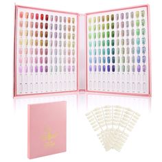 PRICES MAY VARY. 【216 Nail Art Polish Colors Display】This nail art color display chart designed with 216 rooms for storing finished nail art tip or nail polish colors design. Besides, it also coming along with 240 nail tips, which are flat on the back, can easily embedded in the nail card grids. Showing nail color clearly. 【Easy to Use & Install】Made of high quality material, clear color is convenient to locate the color or style that you are looking for. No need to stick nail tips to this card Diy Nail Painting, Colors Chart, Painting Practice, Buch Design, Nail Painting, Nail Polish Organizer, Colorful Nail Art, Nail Art Salon, Nail Art Designs Diy