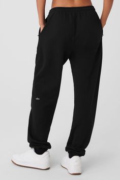 Cool down, warm up — the choice is yours with the Chill Sweatpant. Designed with ultra-soft, breathable French terry and a non-fuzzy, anti-cling interior, this lightweight bottom is made to hang or make moves. Classic cuffed bottoms, external drawcords and side-zippered pockets make this an everyday essential to wear on repeat. Soft, lightweight everyday sweatpant For working out and wearing out Designed & uniquely fit for every size Wear-tested by our in-house team for the perfect fit Womens Onesie, The Choice Is Yours, Black Sweatpants, Tank Top Bras, Womens Capris, The Choice, On Repeat, Mens Sweatpants, Bra Women