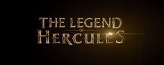 the legend of hercules logo on a dark background with light shining through it