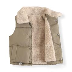 Winter Puffer Vest for Toddlers in Brown Kids Puffer Vest, Cozy Vest, Winter Vest, Girls Outerwear, Kids Wardrobe, Hooded Vest, Body Warmer, Down Vest, Boys Jacket